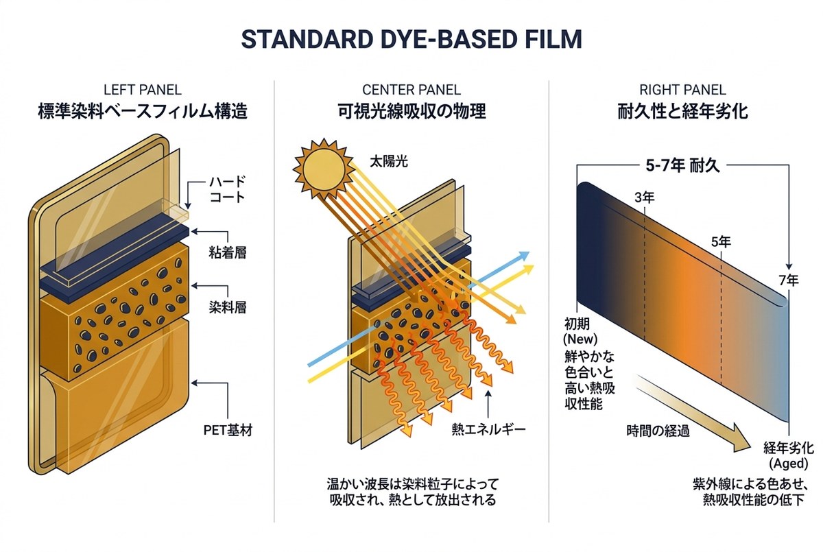 スタンダード 染料系フィルム 技術図解